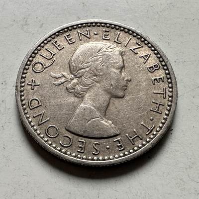 🌹外币初藏🌹🐯2026年第48场   每周二四六晚8️⃣点  大洋洲硬币专场 新西兰1956年 6便士 