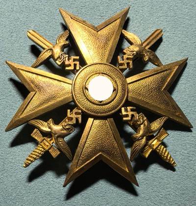 盛世勋华——号角文化勋章邮票专场拍卖第318期 德国（1939）一级西班牙战功十字勋章 高品质现代工艺品