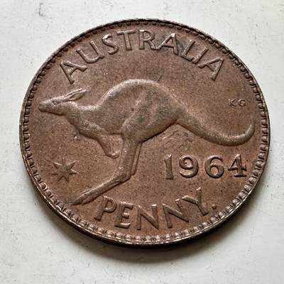 🌹外币初藏🌹🐯2026年第48场   每周二四六晚8️⃣点  大洋洲硬币专场 澳大利亚 1964年 一便士 