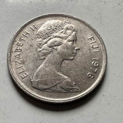 🌹外币初藏🌹🐯2026年第48场   每周二四六晚8️⃣点  大洋洲硬币专场 斐济1976年 5分