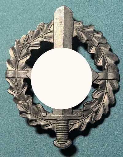 盛世勋华——号角文化勋章邮票专场拍卖第318期 德国（1939）银级冲锋队（SA）体能奖章 带厂标