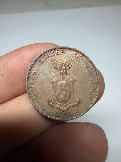 2026年集古藏今外币拍卖第四期-第5场—（总第325拍），可以寄存60天，满160元包邮。 略带底光1944年美属菲律宾一分