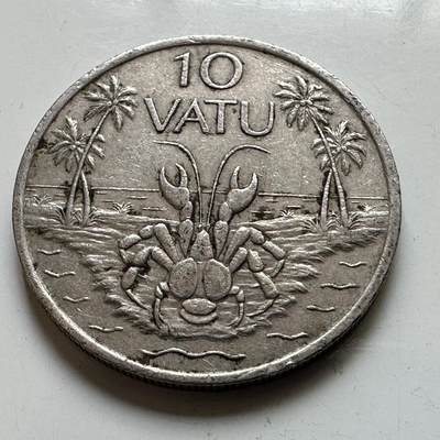 🌹外币初藏🌹🐯2026年第48场   每周二四六晚8️⃣点  大洋洲硬币专场 瓦努阿图 1983年 10瓦图 a