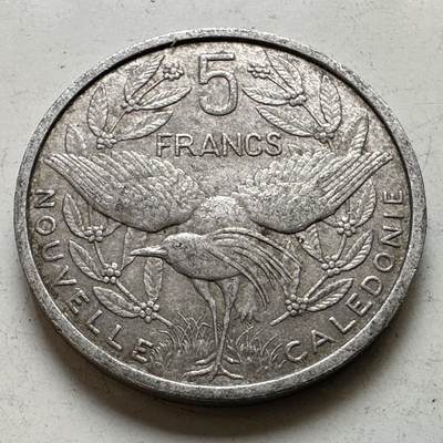 🌹外币初藏🌹🐯2026年第48场   每周二四六晚8️⃣点  大洋洲硬币专场 新喀里多尼亚 1952年 5法郎 