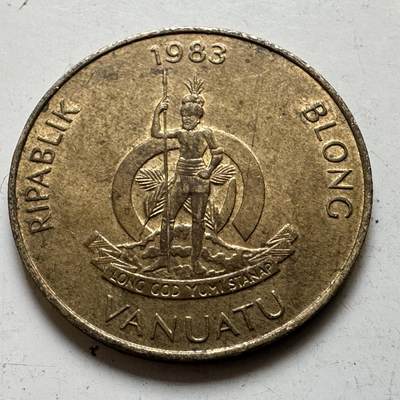 🌹外币初藏🌹🐯2026年第48场   每周二四六晚8️⃣点  大洋洲硬币专场 瓦努阿图 1983年 5瓦图