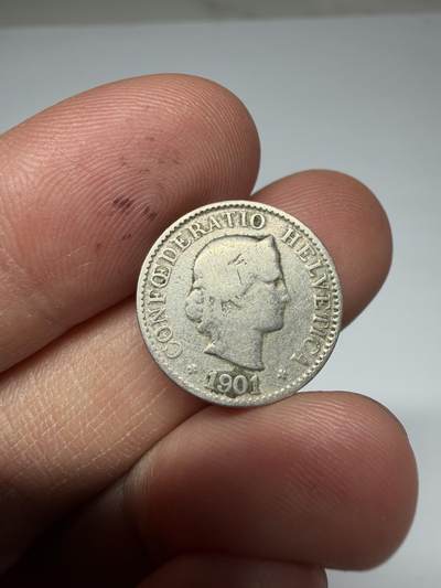 2026年集古藏今外币拍卖第四期-第5场—（总第325拍），可以寄存60天，满160元包邮。 1901年瑞士5分