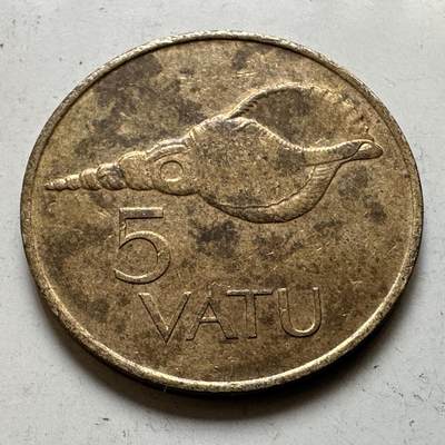 🌹外币初藏🌹🐯2026年第48场   每周二四六晚8️⃣点  大洋洲硬币专场 瓦努阿图 1999年 5瓦图