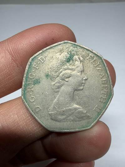 2026年集古藏今外币拍卖第四期-第5场—（总第325拍），可以寄存60天，满160元包邮。 1973年英国50便士