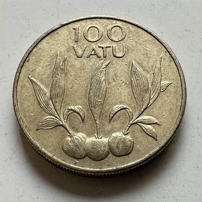 🌹外币初藏🌹🐯2026年第48场   每周二四六晚8️⃣点  大洋洲硬币专场 瓦努阿图 2002年 100瓦图 