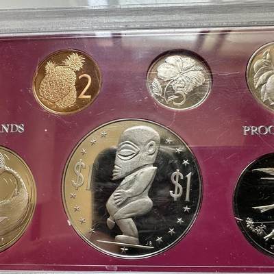 🌹外币初藏🌹🐯2026年第48场   每周二四六晚8️⃣点  大洋洲硬币专场 库克群岛 1972年 伊丽莎白二世 精制套币 青年版