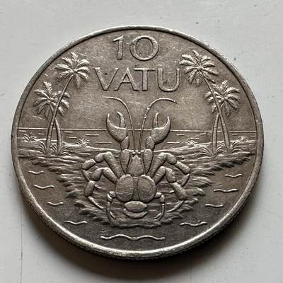 🌹外币初藏🌹🐯2026年第48场   每周二四六晚8️⃣点  大洋洲硬币专场 瓦努阿图 2009年 10瓦图 a