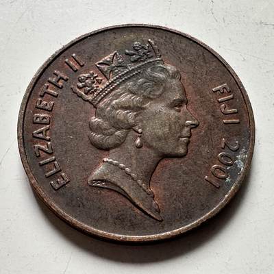 🌹外币初藏🌹🐯2026年第48场   每周二四六晚8️⃣点  大洋洲硬币专场 斐济2001年2分