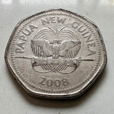 🌹外币初藏🌹🐯2026年第48场   每周二四六晚8️⃣点  大洋洲硬币专场 巴布亚新几内亚 2008年 央行成立35周年 50托伊纪念币 