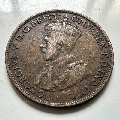 🌹外币初藏🌹🐯2026年第48场   每周二四六晚8️⃣点  大洋洲硬币专场 澳大利亚 1914年 乔治五世 半便士