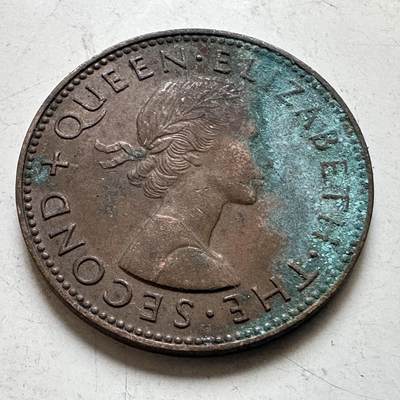 🌹外币初藏🌹🐯2026年第48场   每周二四六晚8️⃣点  大洋洲硬币专场 新西兰 1958年 半便士  