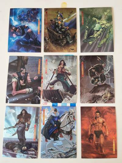 第114期阳大大卡牌拍卖第114期（持续收拍品，周五晚上九点截拍，进群福利早知道） 【大圣卡通】大圣卡通 水浒英雄传 粗闪36张