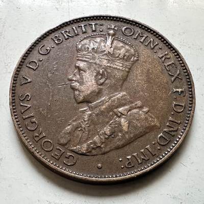 🌹外币初藏🌹🐯2026年第48场   每周二四六晚8️⃣点  大洋洲硬币专场 澳大利亚 1934年 乔治五世 半便士