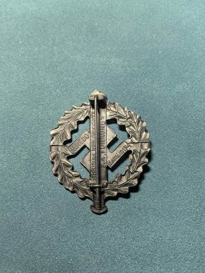 盛世勋华——号角文化勋章邮票专场拍卖第318期 德国（1939）银级冲锋队（SA）体能奖章 带厂标