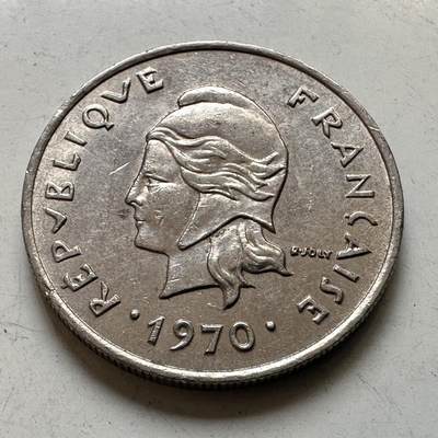 🌹外币初藏🌹🐯2026年第48场   每周二四六晚8️⃣点  大洋洲硬币专场 新喀里多尼亚 1970年 10法郎 