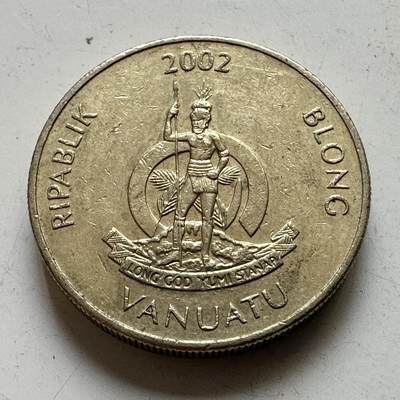 🌹外币初藏🌹🐯2026年第48场   每周二四六晚8️⃣点  大洋洲硬币专场 瓦努阿图 2002年 100瓦图 