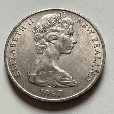 🌹外币初藏🌹🐯2026年第48场   每周二四六晚8️⃣点  大洋洲硬币专场 新西兰1967年¥1 克朗币