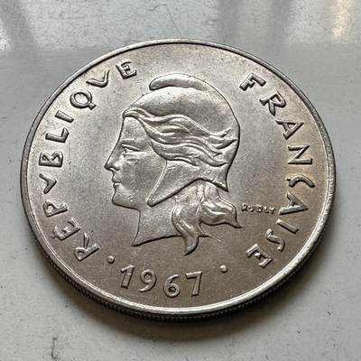 🌹外币初藏🌹🐯2026年第48场   每周二四六晚8️⃣点  大洋洲硬币专场 新喀里多尼亚 1967年 50法郎 