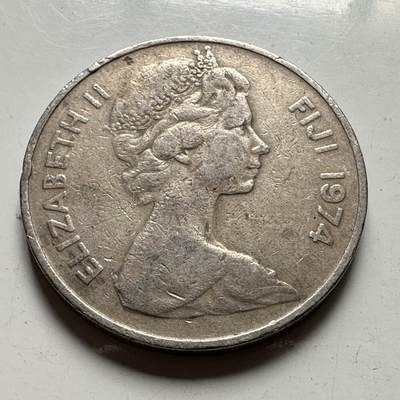 🌹外币初藏🌹🐯2026年第48场   每周二四六晚8️⃣点  大洋洲硬币专场 斐济1974年 20分