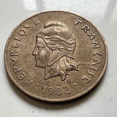🌹外币初藏🌹🐯2026年第48场   每周二四六晚8️⃣点  大洋洲硬币专场 法属波利尼西亚 1982年 100法郎