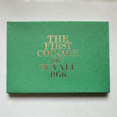 🌹外币初藏🌹🐯2026年第48场   每周二四六晚8️⃣点  大洋洲硬币专场 - 图瓦卢 1976年 伊丽莎白二世 精制套币（首套发行）