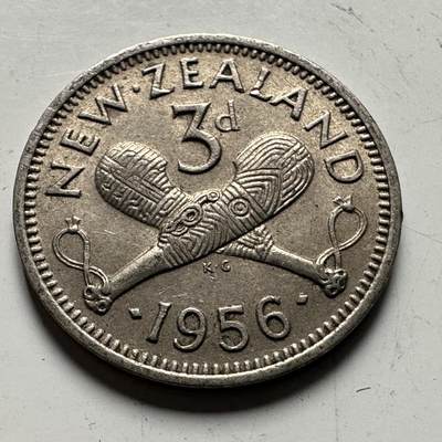 🌹外币初藏🌹🐯2026年第48场   每周二四六晚8️⃣点  大洋洲硬币专场 新西兰1956年 三便士 