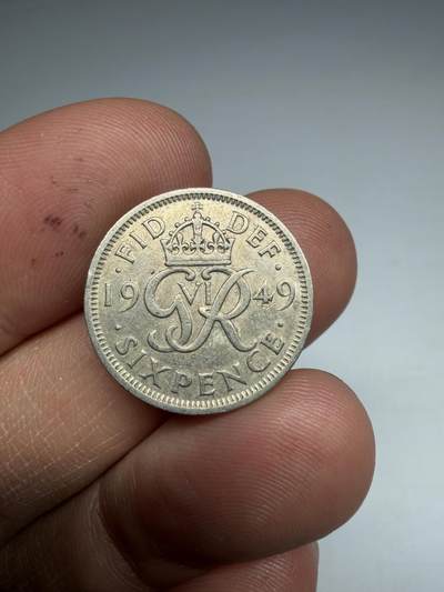 2026年集古藏今外币拍卖第四期-第5场—（总第325拍），可以寄存60天，满160元包邮。 1949年英国6便士