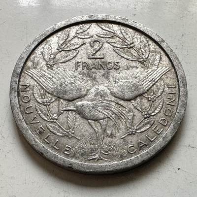 🌹外币初藏🌹🐯2026年第48场   每周二四六晚8️⃣点  大洋洲硬币专场 新喀里多尼亚 1949年 2法郎  首版