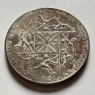 🌹外币初藏🌹🐯2026年第48场   每周二四六晚8️⃣点  大洋洲硬币专场 新西兰1974年英联邦运动会¥1 克朗币