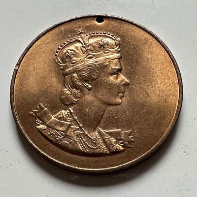 🌹外币初藏🌹🐯2026年第48场   每周二四六晚8️⃣点  大洋洲硬币专场 新西兰 1953-1954年 伊丽莎白二世 皇家访问纪念章 37毫米