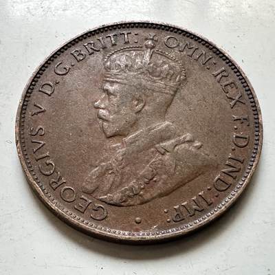 🌹外币初藏🌹🐯2026年第48场   每周二四六晚8️⃣点  大洋洲硬币专场 澳大利亚 1935年 乔治五世 半便士