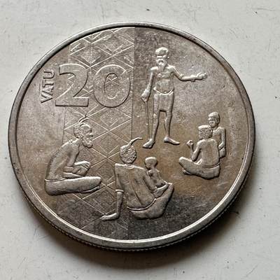 🌹外币初藏🌹🐯2026年第48场   每周二四六晚8️⃣点  大洋洲硬币专场 瓦努阿图 2015年 20瓦图 