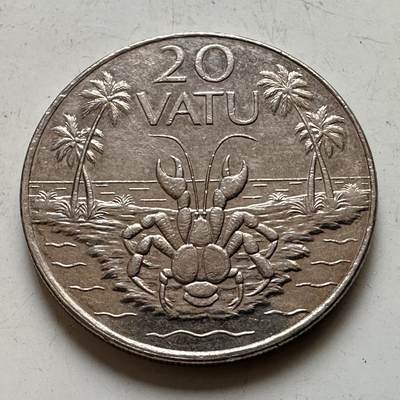 🌹外币初藏🌹🐯2026年第48场   每周二四六晚8️⃣点  大洋洲硬币专场 瓦努阿图 2010年 20瓦图 