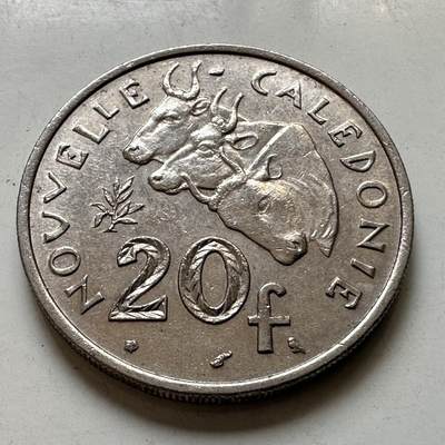 🌹外币初藏🌹🐯2026年第48场   每周二四六晚8️⃣点  大洋洲硬币专场 新喀里多尼亚 1967年 20法郎 