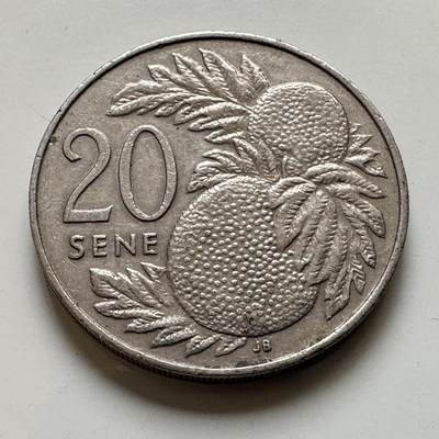 🌹外币初藏🌹🐯2026年第48场   每周二四六晚8️⃣点  大洋洲硬币专场 西萨摩亚 1974年  20分