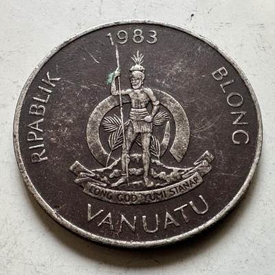 🌹外币初藏🌹🐯2026年第48场   每周二四六晚8️⃣点  大洋洲硬币专场 瓦努阿图 1983年 20瓦图 e