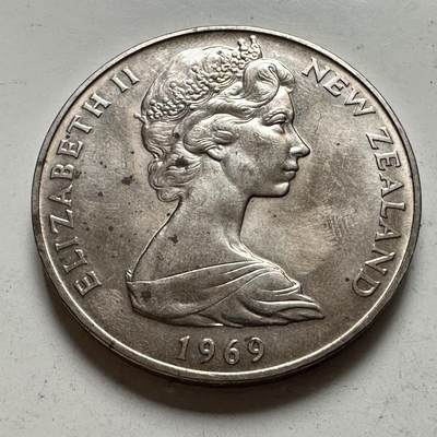 🌹外币初藏🌹🐯2026年第48场   每周二四六晚8️⃣点  大洋洲硬币专场 新西兰 1969年 库克船长 1元 a