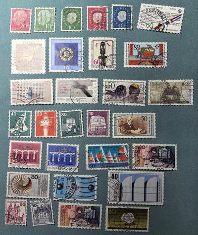 盛世勋华——号角文化勋章邮票专场拍卖第318期 联邦德国邮政 不同时期发行邮票 30枚