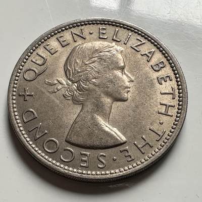 🌹外币初藏🌹🐯2026年第48场   每周二四六晚8️⃣点  大洋洲硬币专场 新西兰1953年 半克朗