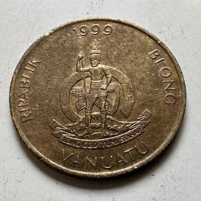 🌹外币初藏🌹🐯2026年第48场   每周二四六晚8️⃣点  大洋洲硬币专场 瓦努阿图 1999年 5瓦图