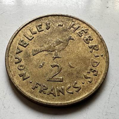 🌹外币初藏🌹🐯2026年第48场   每周二四六晚8️⃣点  大洋洲硬币专场 新赫布里底 1970年 2法郎 