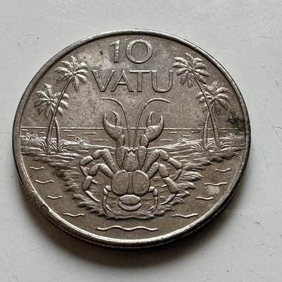 🌹外币初藏🌹🐯2026年第48场   每周二四六晚8️⃣点  大洋洲硬币专场 瓦努阿图 1999年 10瓦图 b