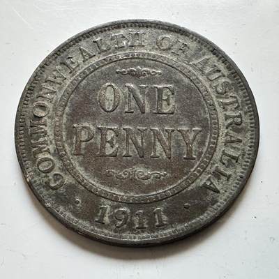 🌹外币初藏🌹🐯2026年第48场   每周二四六晚8️⃣点  大洋洲硬币专场 澳大利亚 1911年 乔治五世 一便士 a