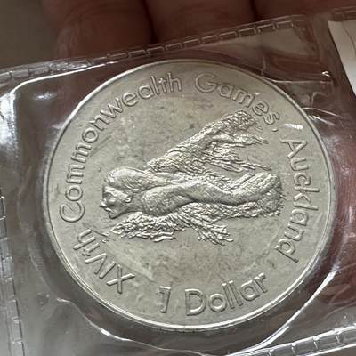 🌹外币初藏🌹🐯2026年第48场   每周二四六晚8️⃣点  大洋洲硬币专场 新西兰 1989年 英联邦运动会 1元游泳 克朗纪念币