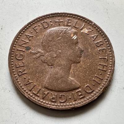 🌹外币初藏🌹🐯2026年第48场   每周二四六晚8️⃣点  大洋洲硬币专场 澳大利亚 1963年 半便士 