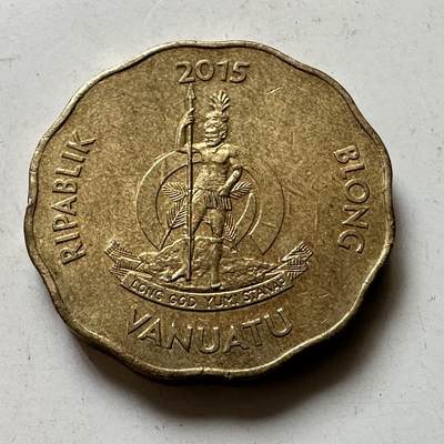 🌹外币初藏🌹🐯2026年第48场   每周二四六晚8️⃣点  大洋洲硬币专场 瓦努阿图 2015年 100瓦图 